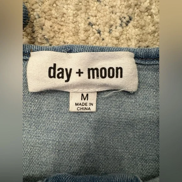 Day + Moon Denim Romper - Picture 6 of 7